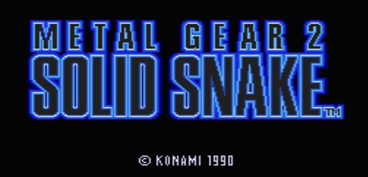 Metal Gear 2 – Vidéo d’intro