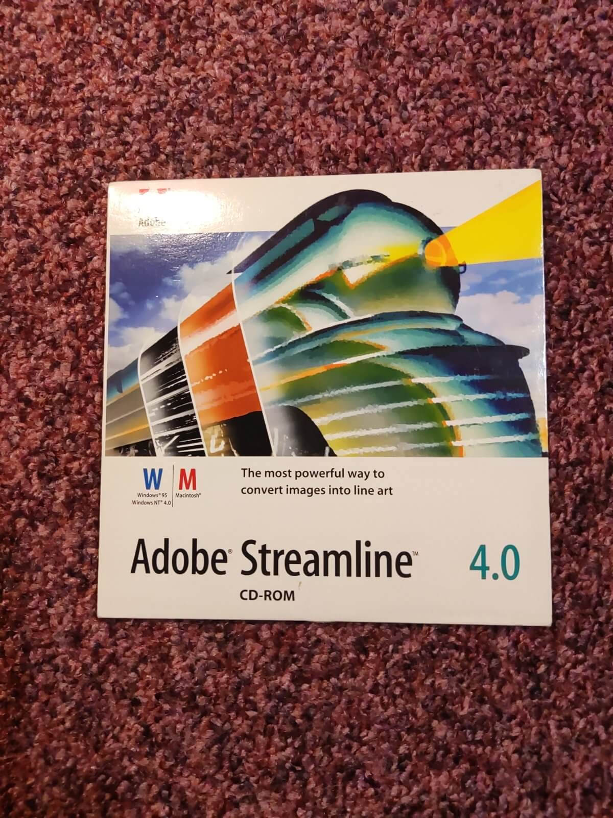 Adobe Streamline 4.0 – CD-ROM original – Windows 95 / NT