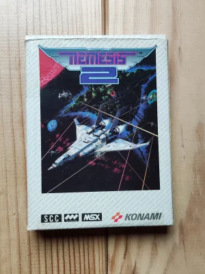 Front de la boite euro du jeu Nemesis 2 de Konmai sur MSX